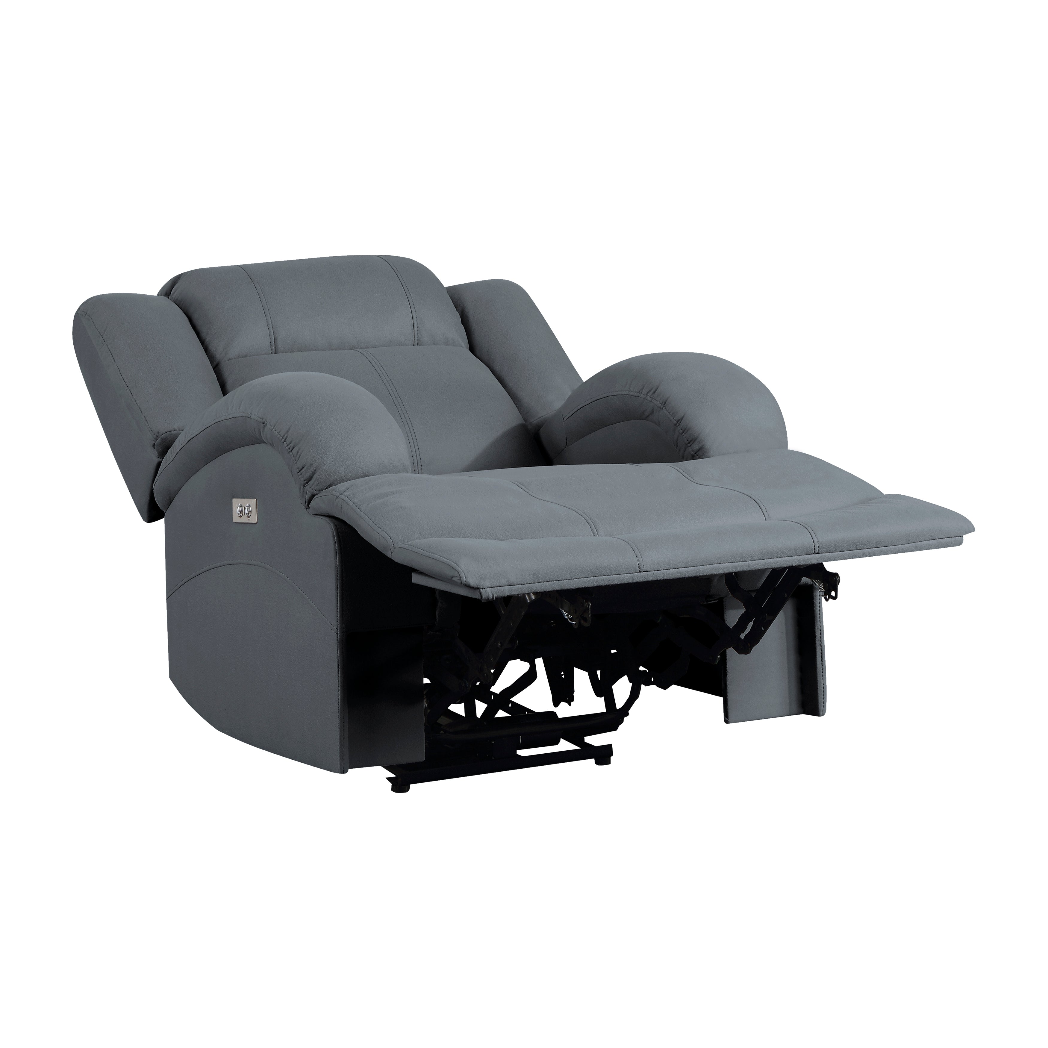 Camryn Graphite Blue Power Reclining Chair - 9207GPB-1PW - Bien Home Furniture &amp; Electronics