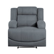 Camryn Graphite Blue Reclining Chair - 9207GPB-1 - Bien Home Furniture & Electronics