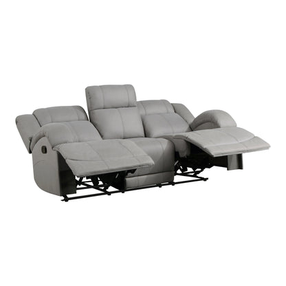 Camryn Gray Double Reclining Sofa - 9207GRY-3 - Bien Home Furniture &amp; Electronics