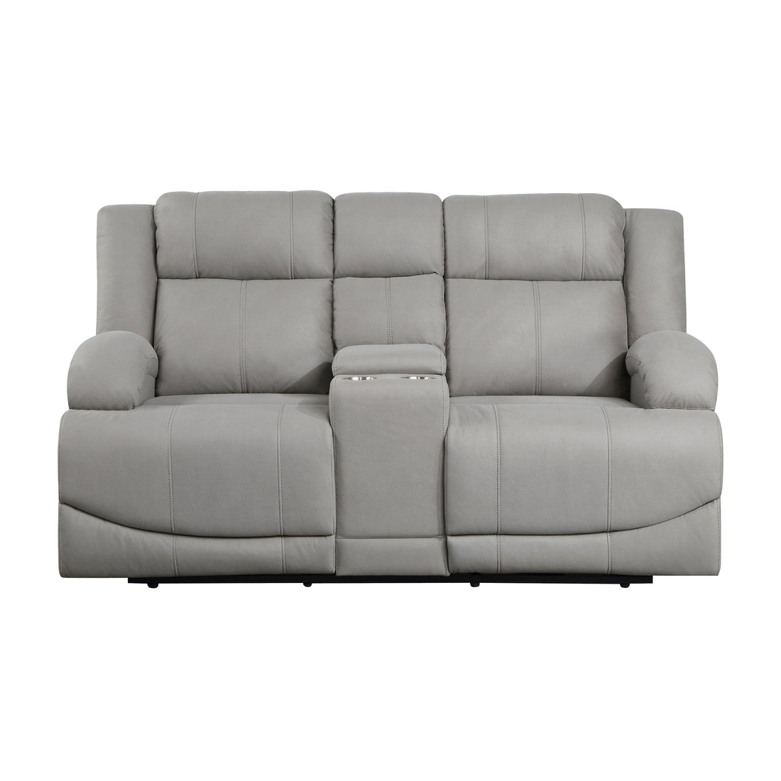 Camryn Gray Power Double Reclining Loveseat - 9207GRY-2PW - Bien Home Furniture &amp; Electronics