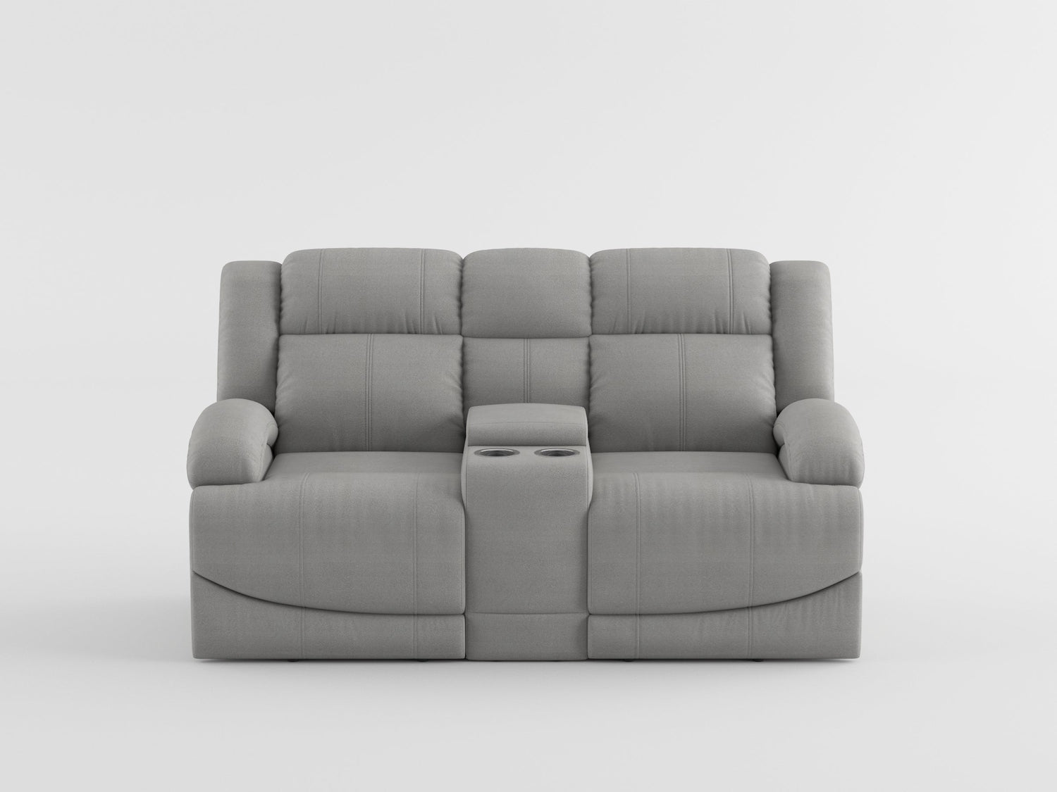 Camryn Gray Power Double Reclining Loveseat - 9207GRY-2PW - Bien Home Furniture &amp; Electronics