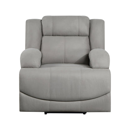 Camryn Gray Power Reclining Chair - 9207GRY-1PW - Bien Home Furniture &amp; Electronics