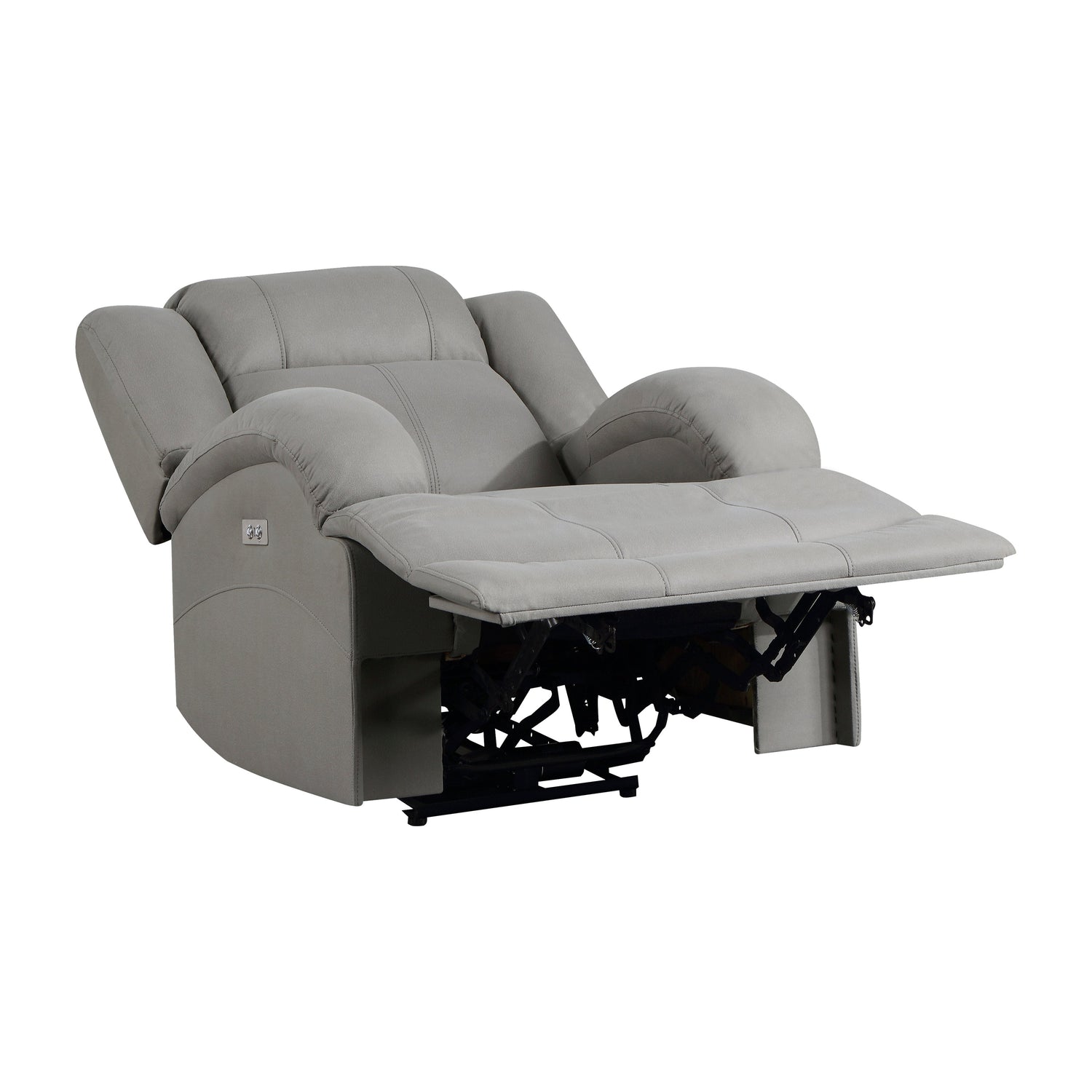 Camryn Gray Power Reclining Chair - 9207GRY-1PW - Bien Home Furniture &amp; Electronics