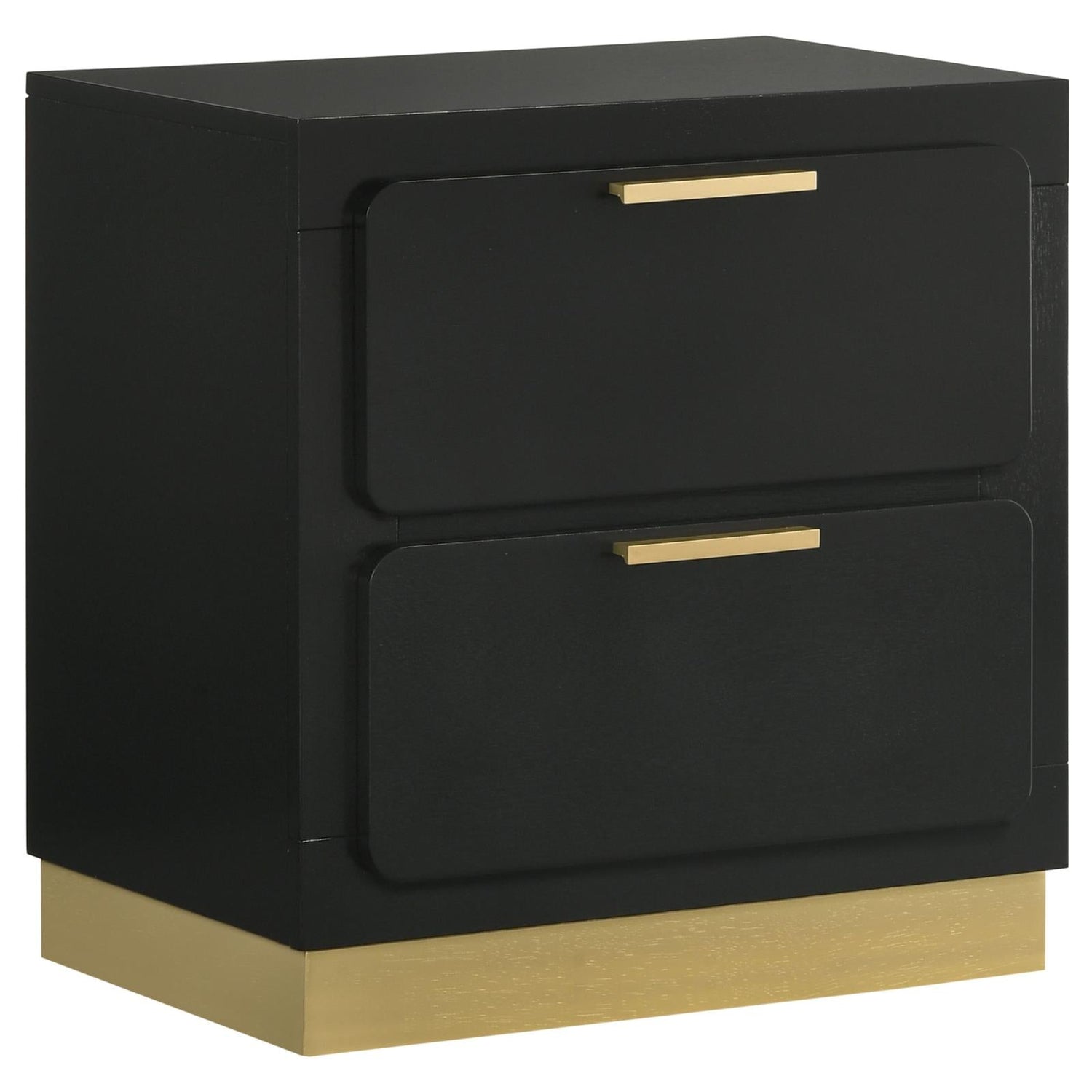 Caraway 2-drawer Nightstand Bedside Table Black - 224782 - Bien Home Furniture &amp; Electronics