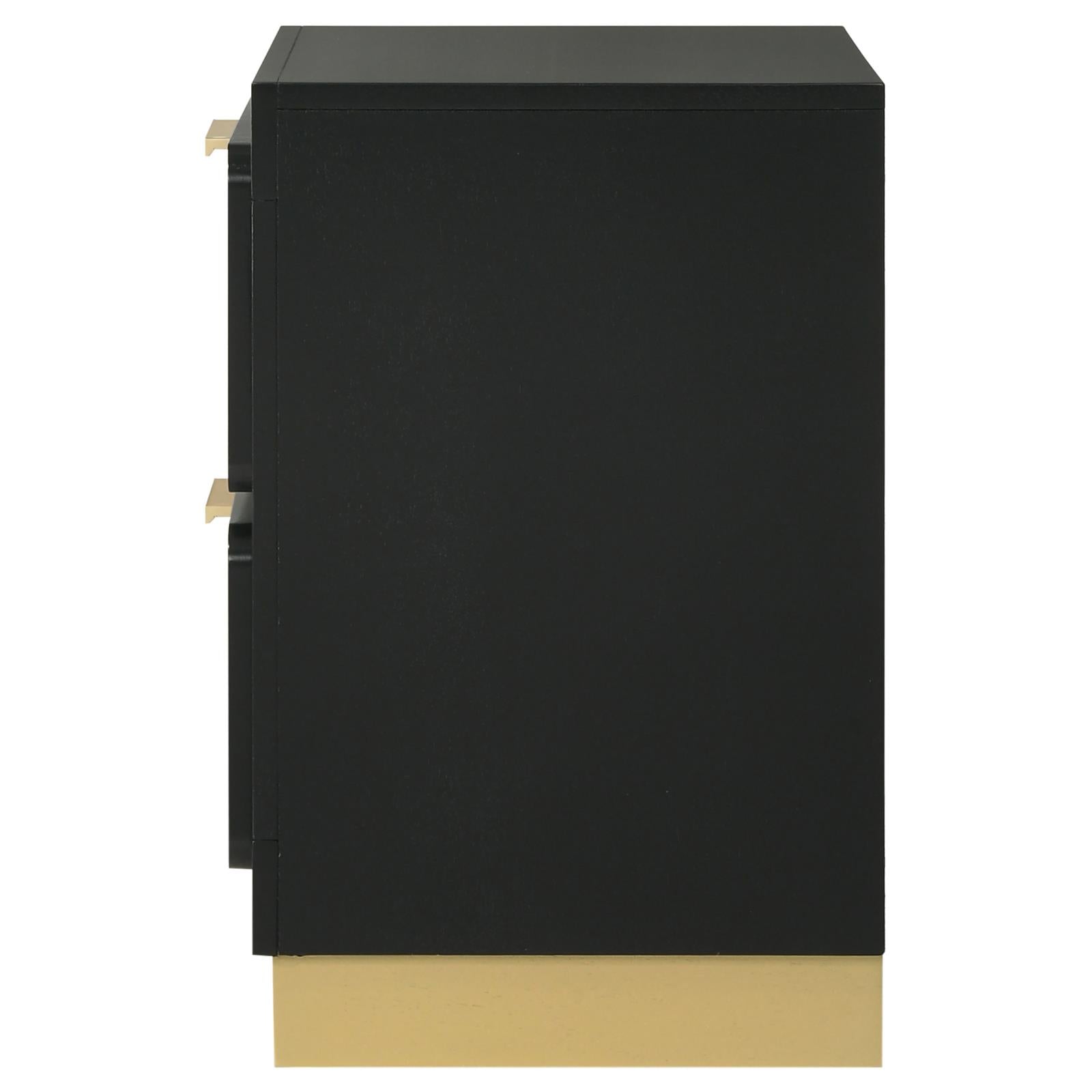 Caraway 2-drawer Nightstand Bedside Table Black - 224782 - Bien Home Furniture &amp; Electronics