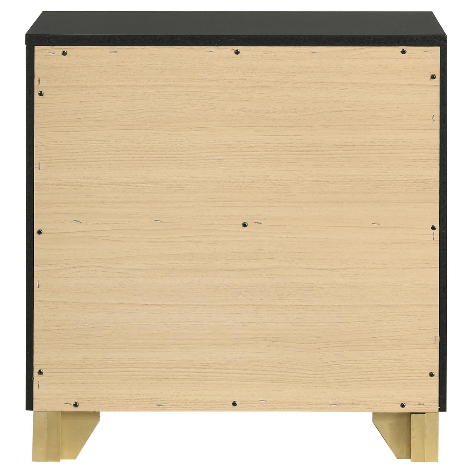 Caraway 2-drawer Nightstand Bedside Table Black - 224782 - Bien Home Furniture &amp; Electronics