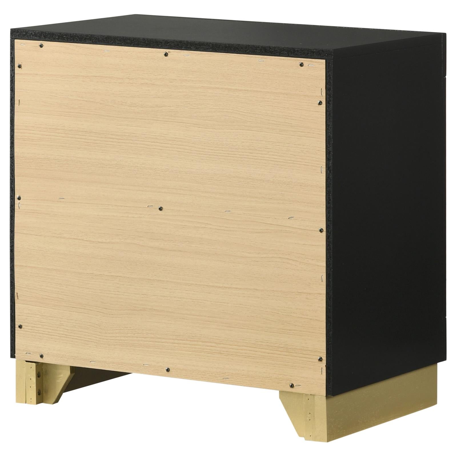 Caraway 2-drawer Nightstand Bedside Table Black - 224782 - Bien Home Furniture &amp; Electronics