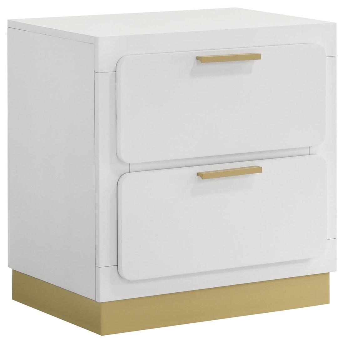 Caraway 2-drawer Nightstand Bedside Table White - 224772 - Bien Home Furniture &amp; Electronics