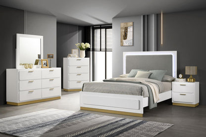 Caraway 2-drawer Nightstand Bedside Table White - 224772 - Bien Home Furniture &amp; Electronics
