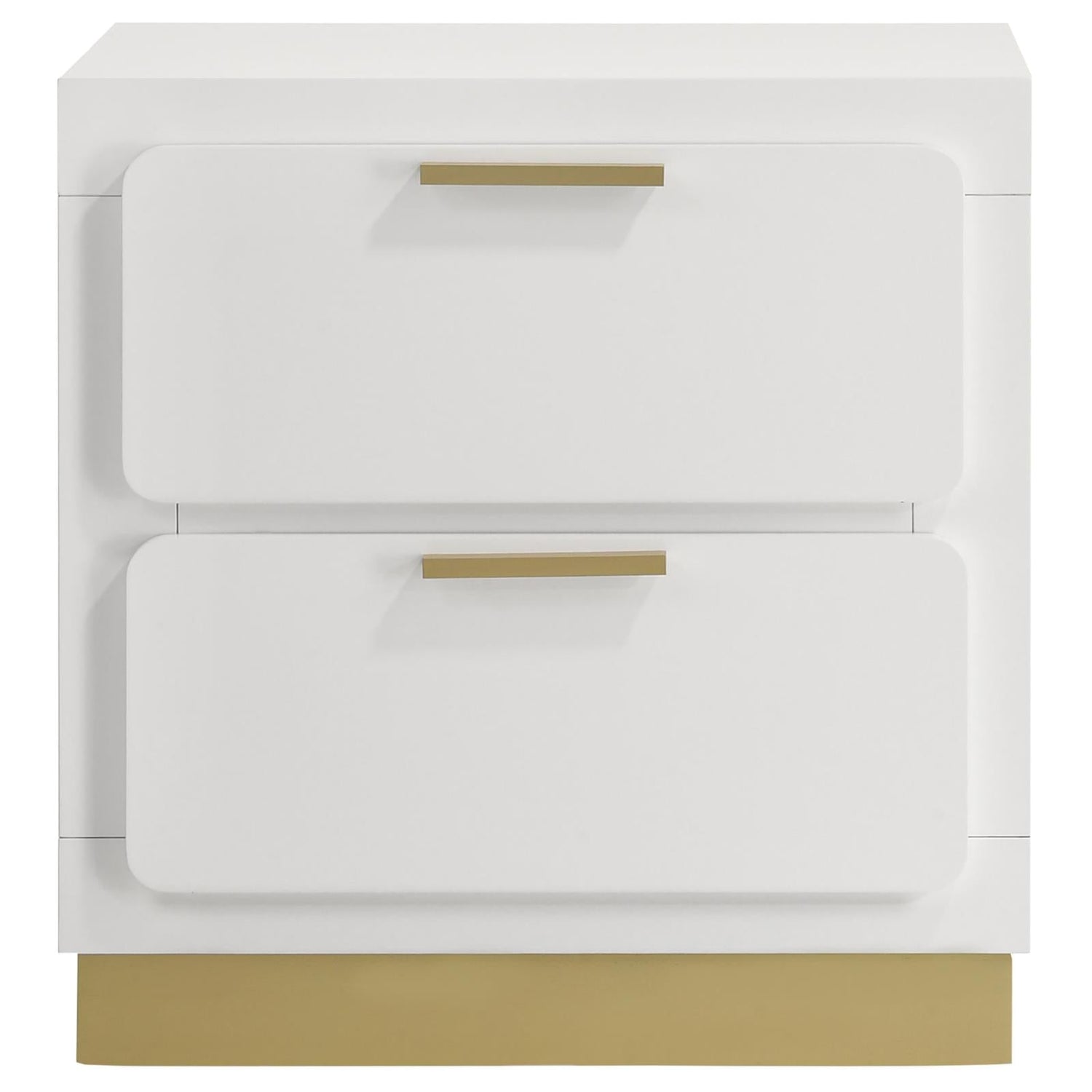 Caraway 2-drawer Nightstand Bedside Table White - 224772 - Bien Home Furniture &amp; Electronics