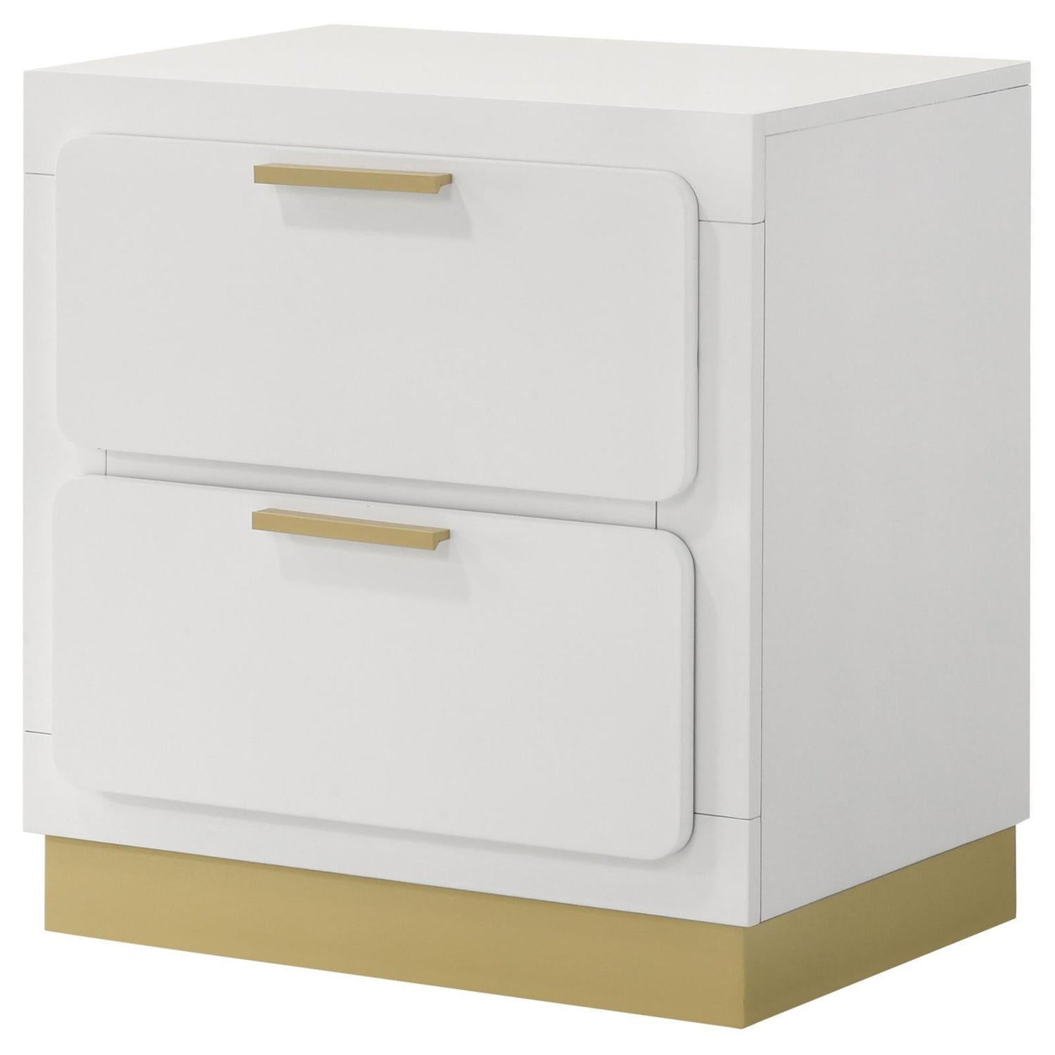 Caraway 2-drawer Nightstand Bedside Table White - 224772 - Bien Home Furniture &amp; Electronics