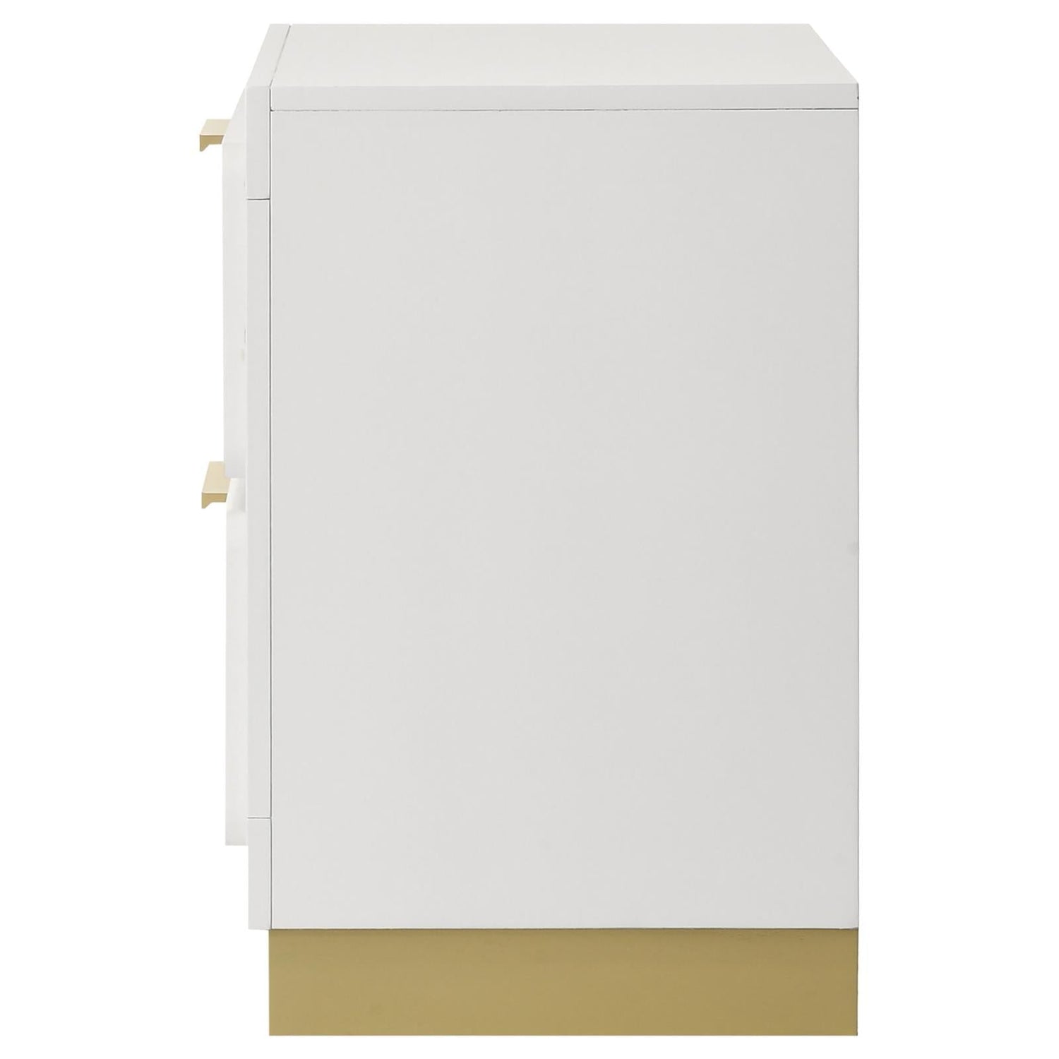 Caraway 2-drawer Nightstand Bedside Table White - 224772 - Bien Home Furniture &amp; Electronics