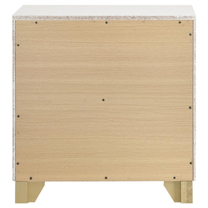 Caraway 2-drawer Nightstand Bedside Table White - 224772 - Bien Home Furniture &amp; Electronics