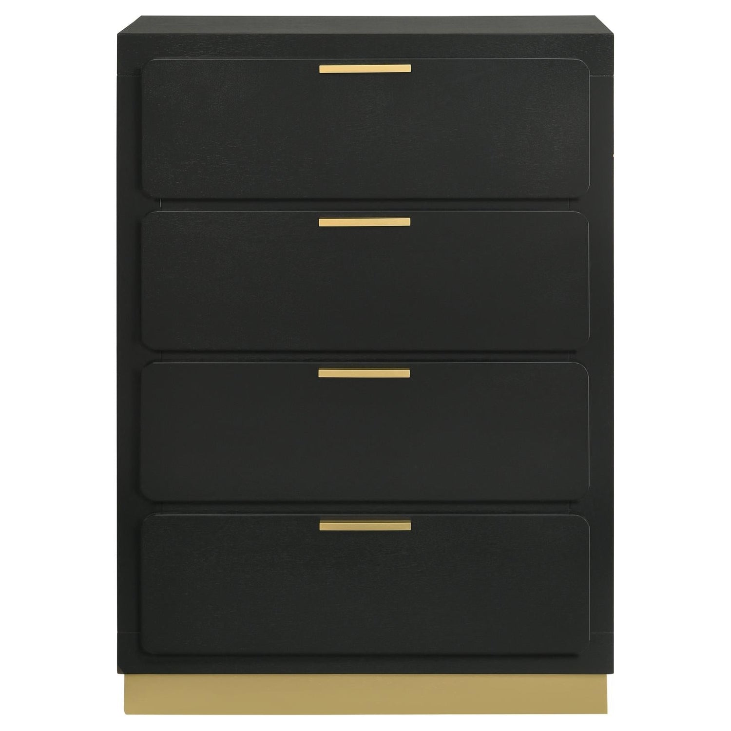 Caraway 4-drawer Bedroom Chest Black - 224785 - Bien Home Furniture &amp; Electronics