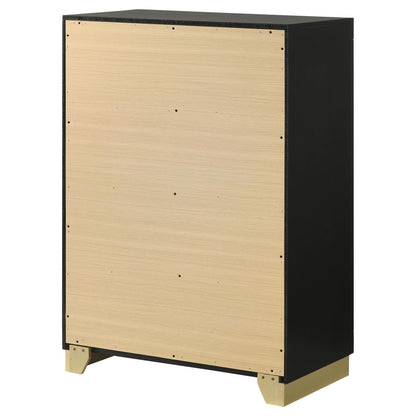 Caraway 4-drawer Bedroom Chest Black - 224785 - Bien Home Furniture &amp; Electronics