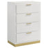 Caraway 4-drawer Bedroom Chest White - 224775 - Bien Home Furniture & Electronics