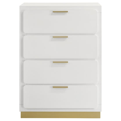 Caraway 4-drawer Bedroom Chest White - 224775 - Bien Home Furniture &amp; Electronics