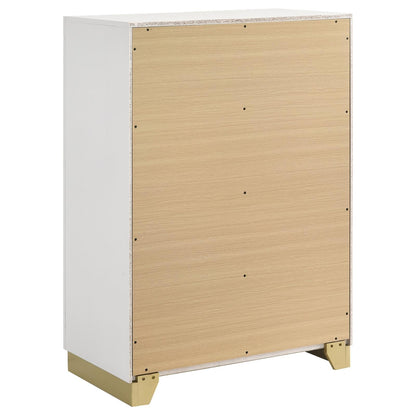 Caraway 4-drawer Bedroom Chest White - 224775 - Bien Home Furniture &amp; Electronics