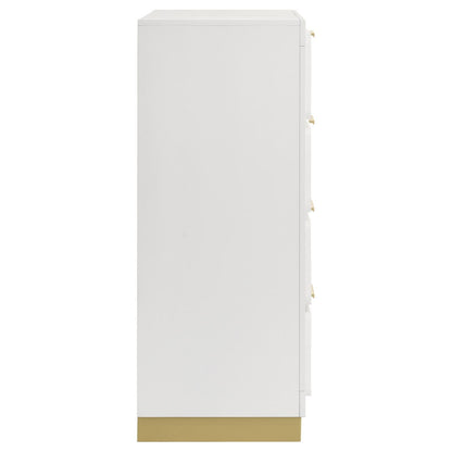 Caraway 4-drawer Bedroom Chest White - 224775 - Bien Home Furniture &amp; Electronics