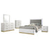 Caraway 5-piece Queen Bedroom Set with LED Headboard White and Grey - 224771Q-S5 - Bien Home Furniture & Electronics
