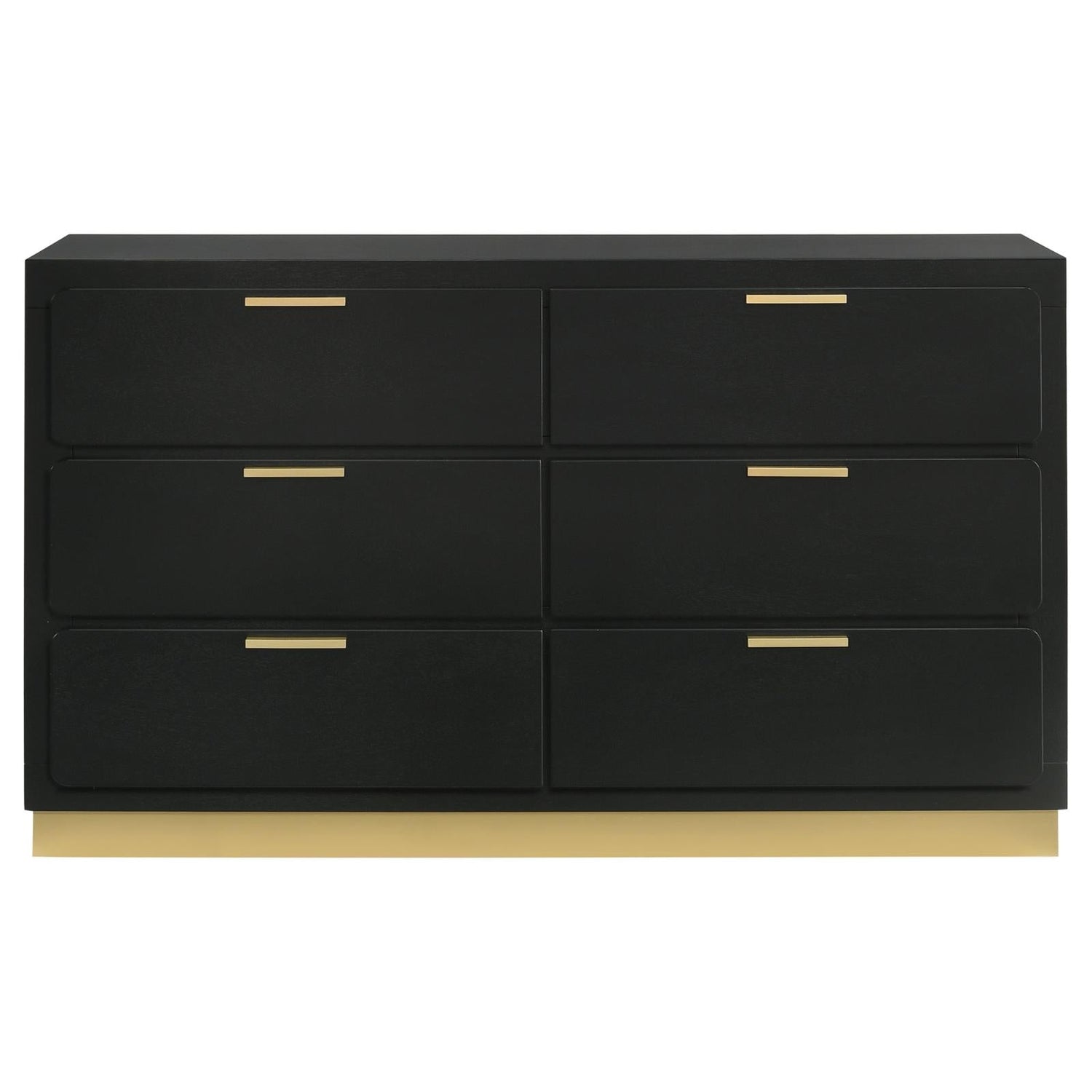 Caraway 6-drawer Bedroom Dresser Black - 224783 - Bien Home Furniture &amp; Electronics