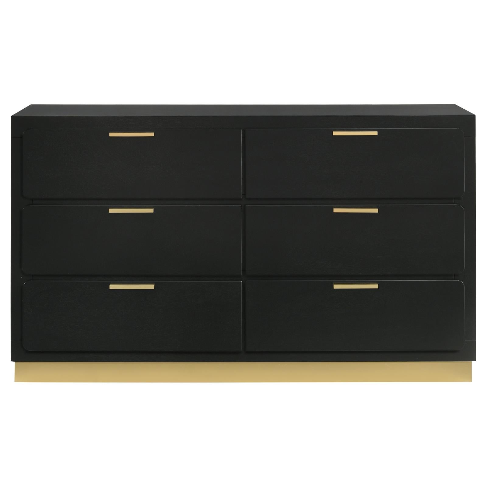 Caraway 6-drawer Bedroom Dresser Black - 224783 - Bien Home Furniture &amp; Electronics