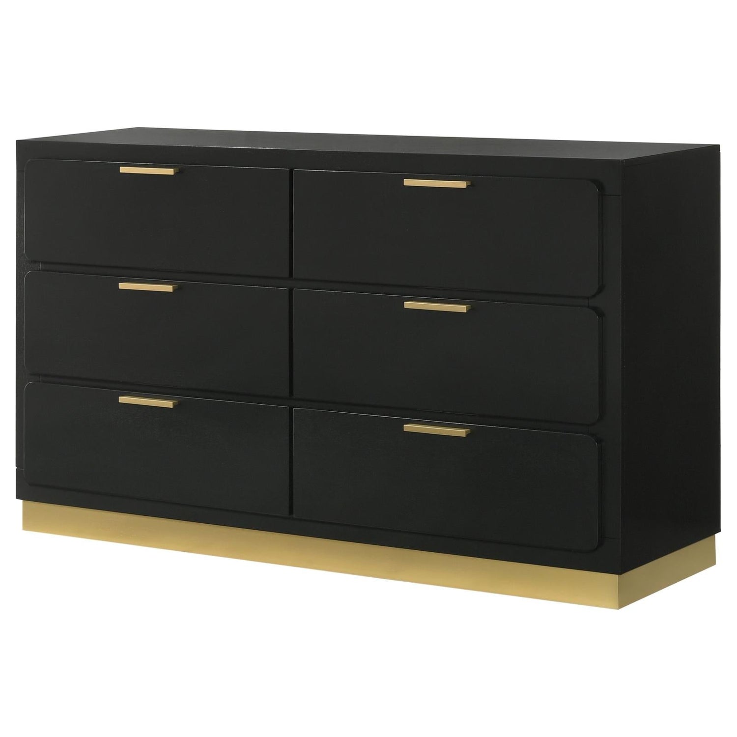 Caraway 6-drawer Bedroom Dresser Black - 224783 - Bien Home Furniture &amp; Electronics