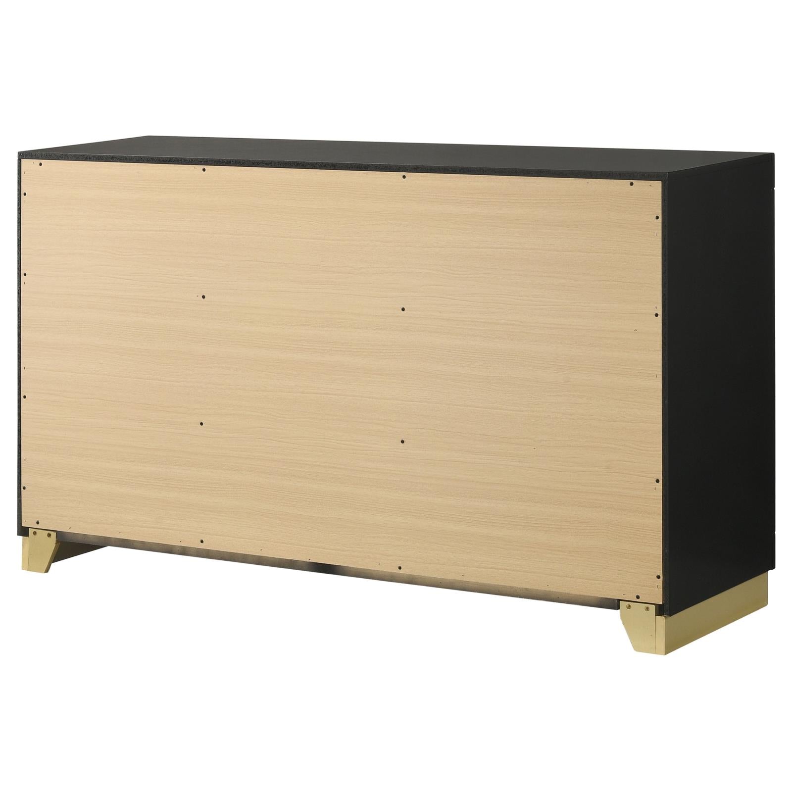 Caraway 6-drawer Bedroom Dresser Black - 224783 - Bien Home Furniture &amp; Electronics