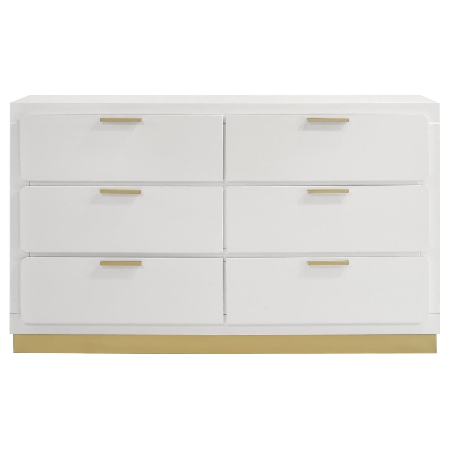 Caraway 6-drawer Bedroom Dresser White - 224773 - Bien Home Furniture &amp; Electronics