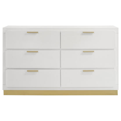 Caraway 6-drawer Bedroom Dresser White - 224773 - Bien Home Furniture &amp; Electronics