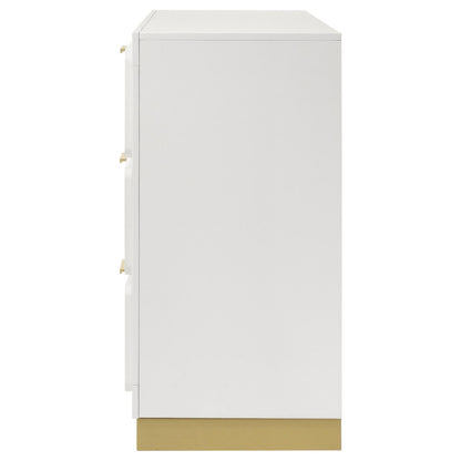 Caraway 6-drawer Bedroom Dresser White - 224773 - Bien Home Furniture &amp; Electronics