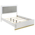 Caraway Eastern King Bed with LED Headboard White and Grey - 224771KE - Bien Home Furniture & Electronics
