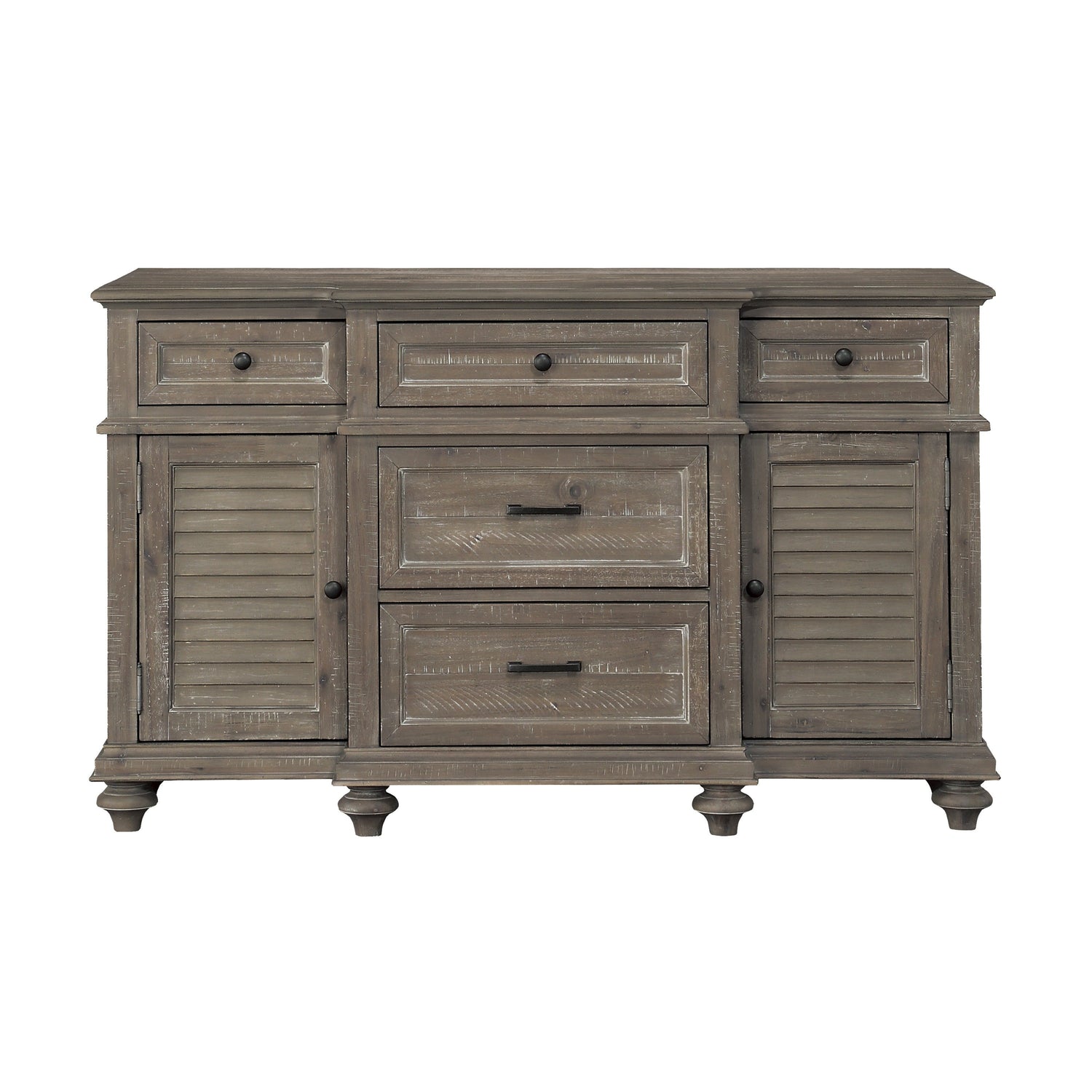 Cardano Driftwood Brown Buffet - 1689BR-55 - Bien Home Furniture &amp; Electronics