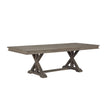 Cardano Driftwood Brown Extendable Dining Table - SET | 1689BR-96 | 1689BR-96B - Bien Home Furniture & Electronics