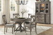 Cardano Driftwood Brown Round Dining Set - SET | 1689BR-54 | 1689BR-54B | 1689BRS(3) - Bien Home Furniture & Electronics