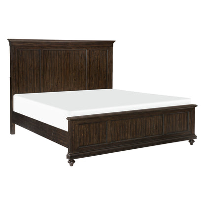 Cardano Driftwood Charcoal Queen Panel Bed - SET | 1689-1 | 1689-2 | 1689-3 - Bien Home Furniture &amp; Electronics