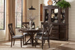 Cardano Driftwood Charcoal Round Dining Set - SET | 1689-54 | 1689-54B | 1689S(3) - Bien Home Furniture & Electronics