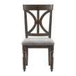 Cardano Driftwood Charcoal Side Chair, Set of 2 - 1689S - Bien Home Furniture & Electronics