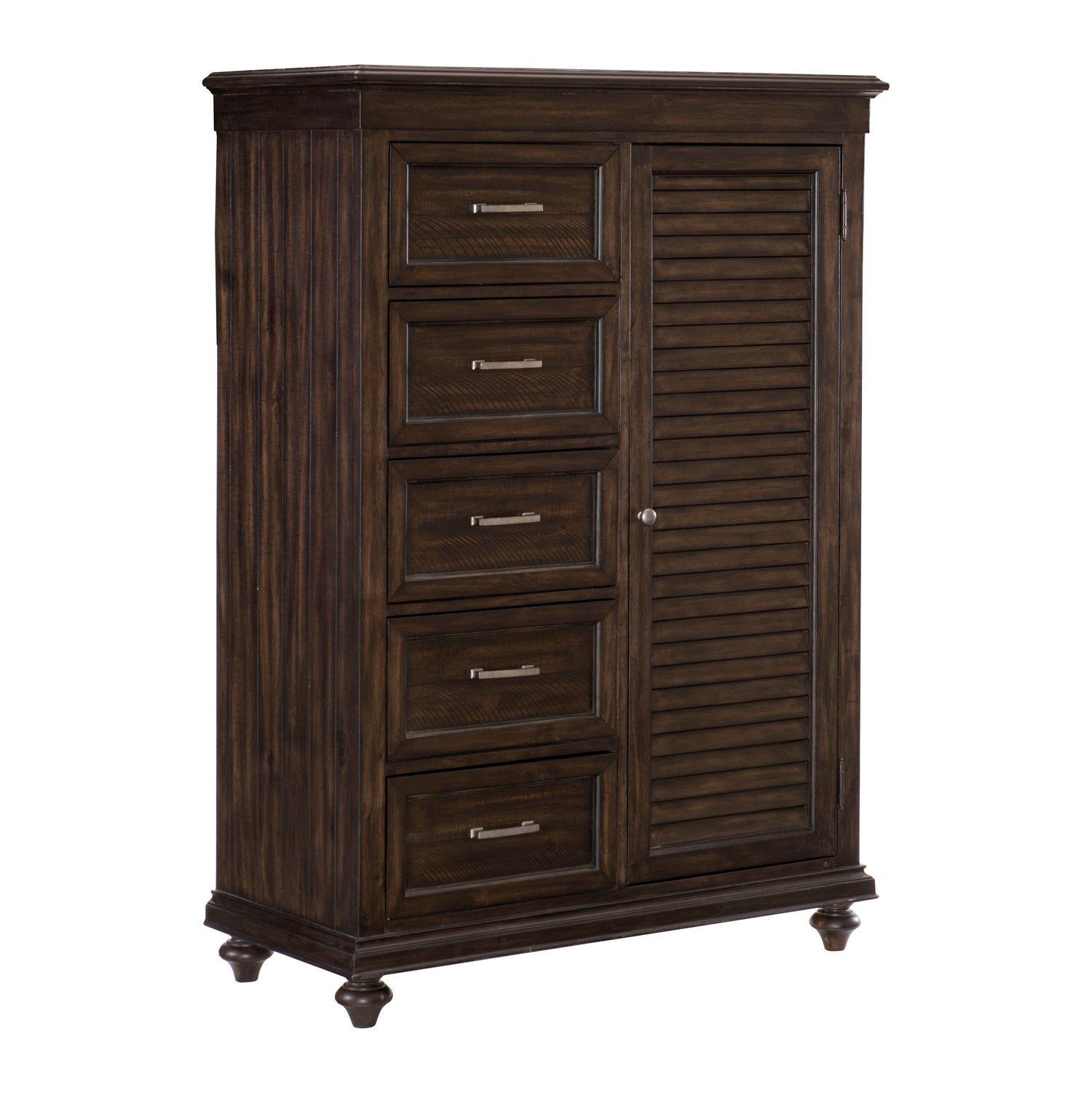 Cardano Driftwood Charcoal Wardrobe Chest - 1689-10 - Bien Home Furniture &amp; Electronics