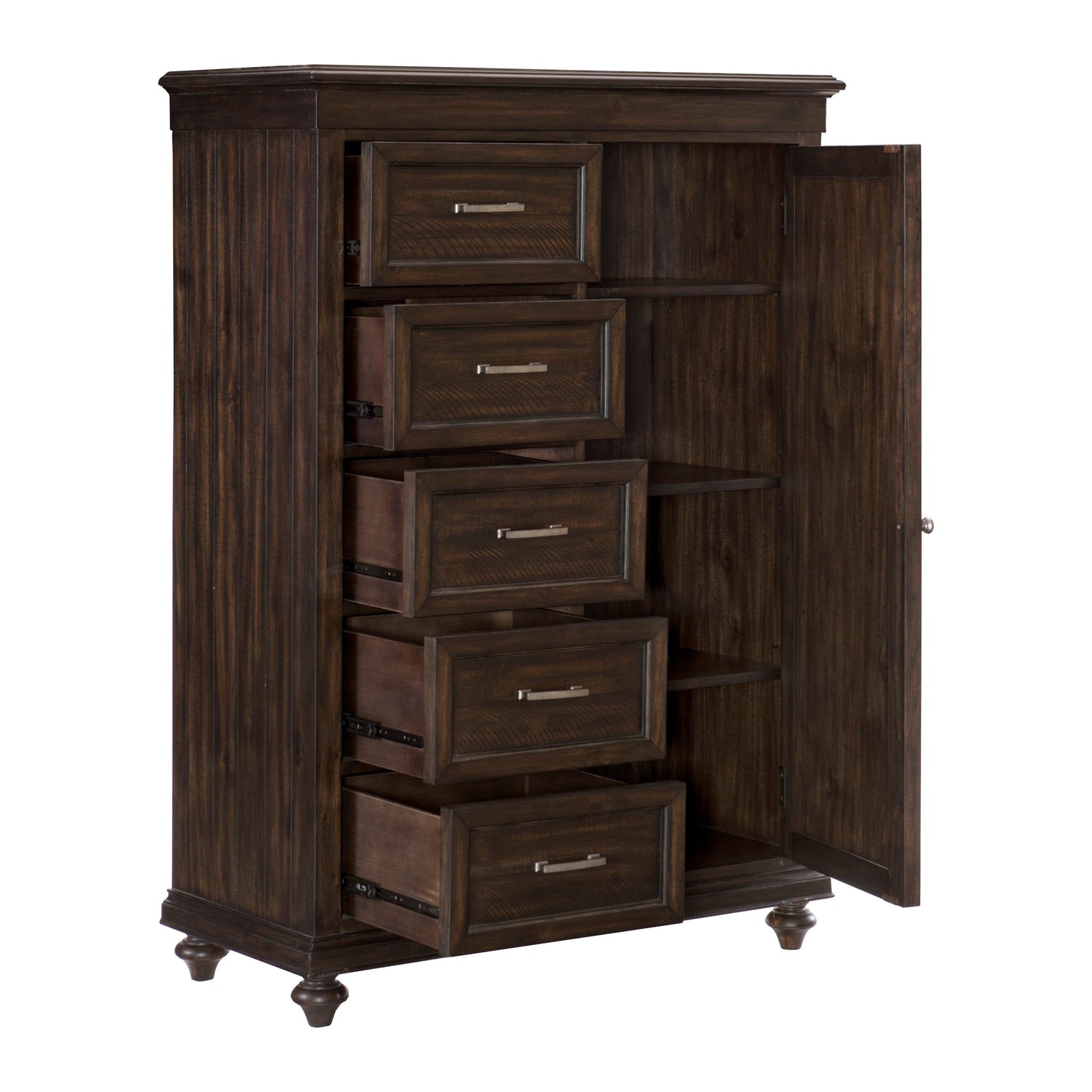 Cardano Driftwood Charcoal Wardrobe Chest - 1689-10 - Bien Home Furniture &amp; Electronics