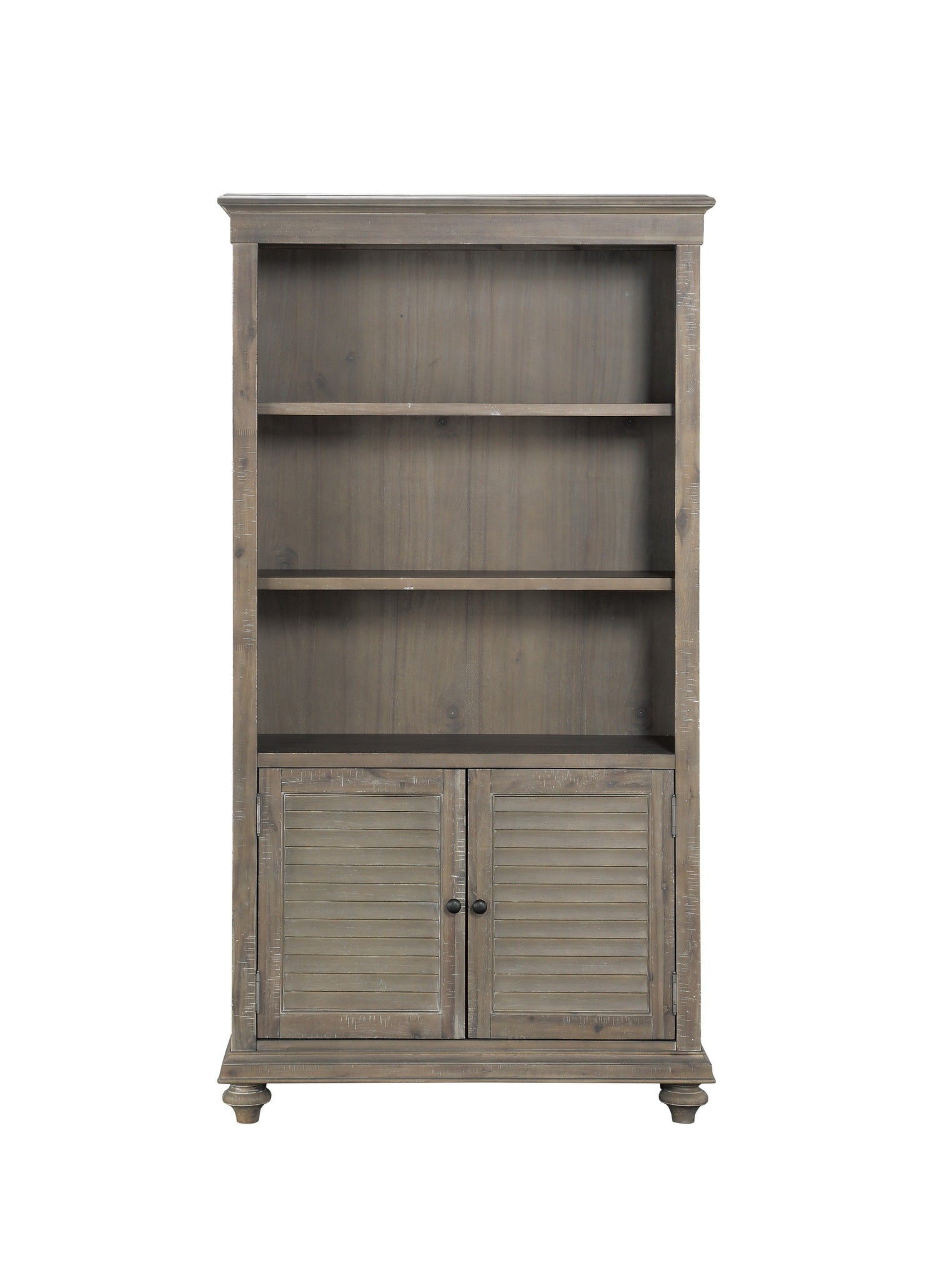 Cardano Driftwood Light Brown Bookcase - 1689BR-18 - Bien Home Furniture &amp; Electronics