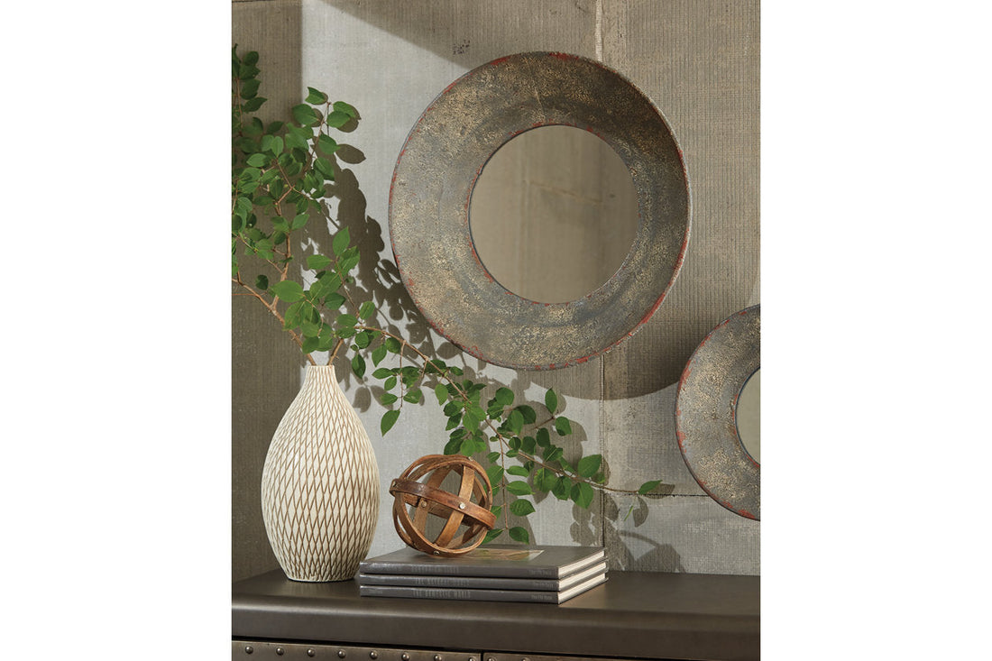 Carine Gray Accent Mirror - A8010146 - Bien Home Furniture &amp; Electronics