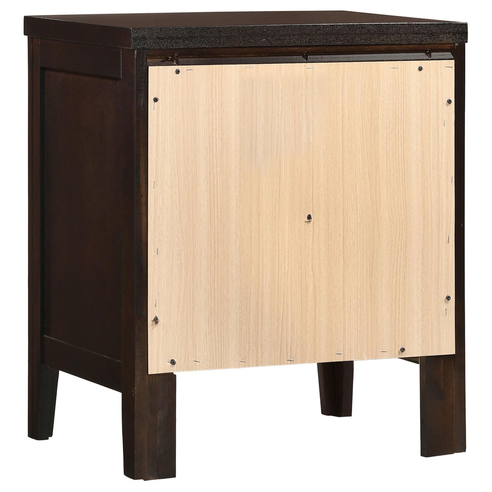 Carlton 2-Drawer Rectangular Nightstand Cappuccino - 202092 - Bien Home Furniture &amp; Electronics