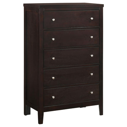 Carlton Bedroom Set with Upholstered Headboard Cappuccino - 202091Q-S5 - Bien Home Furniture &amp; Electronics