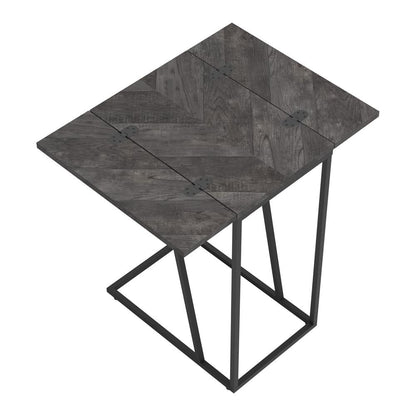 Carly Gray Expandable Chevron Rectangular Accent Table - 931156 - Bien Home Furniture &amp; Electronics