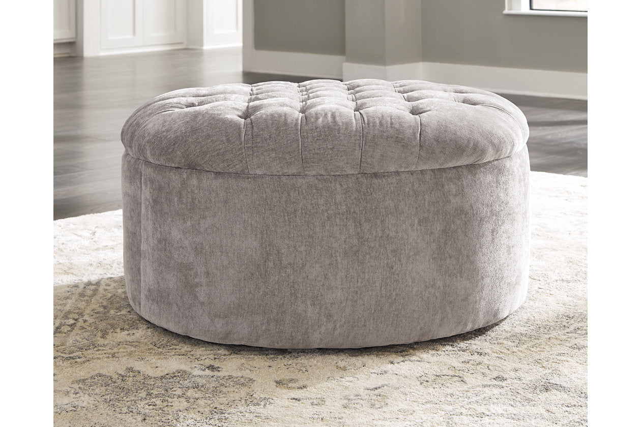 Carnaby Dove Oversized Accent Ottoman - 1240408 - Bien Home Furniture &amp; Electronics