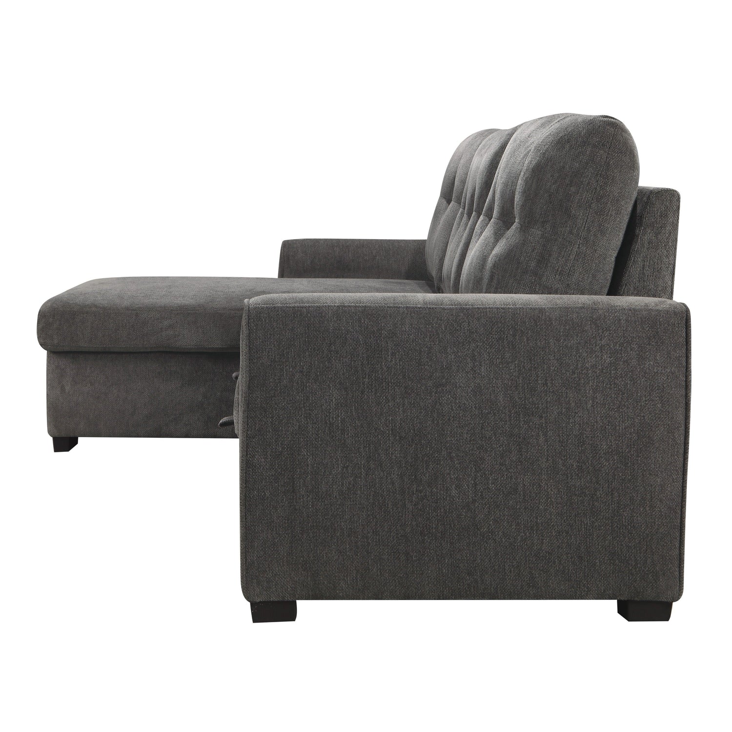Carolina Dark Gray Reversible Storage Sleeper Sofa Chaise - 9402DGY*SC - Bien Home Furniture &amp; Electronics