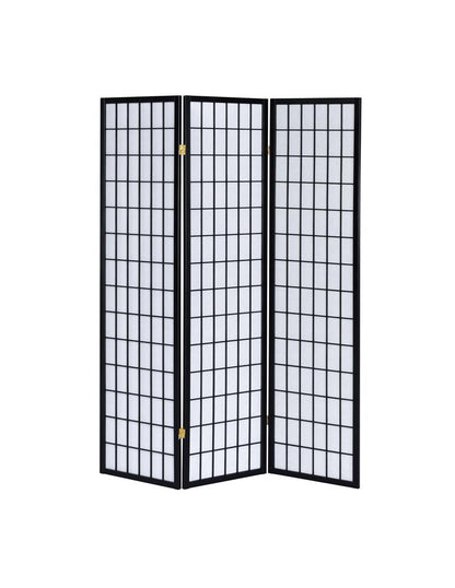 Carrie 3-Panel Folding Screen Black/White - 4622 - Bien Home Furniture &amp; Electronics