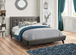 Carrington Button Tufted California King Bed Gray - 301061KW - Bien Home Furniture & Electronics