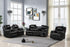 Carter Black 3-Piece Reclining Living Room Set - Carter 3pc Reclining Set - Bien Home Furniture & Electronics